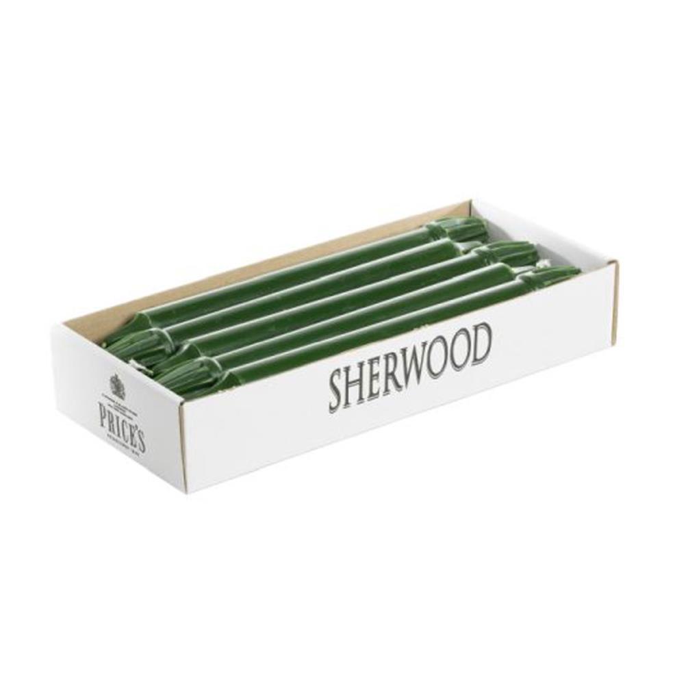 Price's Sherwood Evergreen Dinner Candles 25cm (Box of 10) Extra Image 2